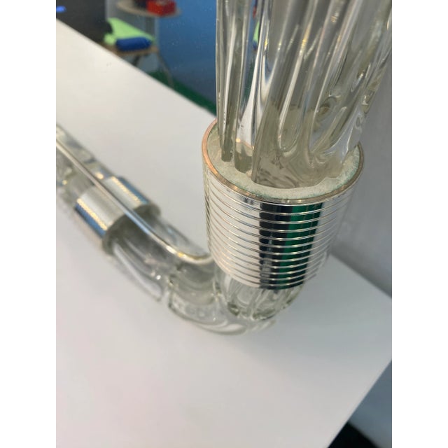 Italian "Torciglione" Murano Style Glass Wall Mirror by SimoEng For Sale - Image 10 of 11