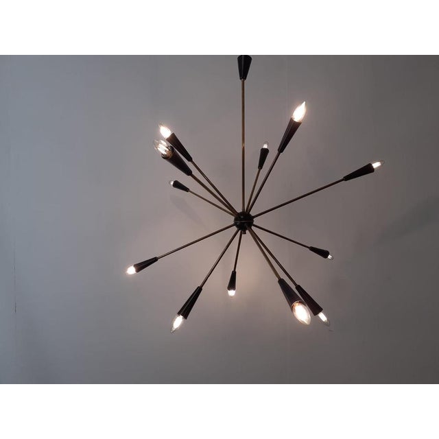 12-Light Sputnik Ceiling Light from Stilnovo For Sale - Image 18 of 18