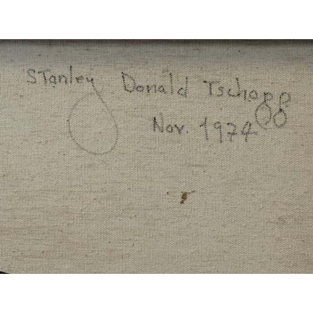 Purple Abstract Acrylic Painting by Stanley Donald Tschopp For Sale In Los Angeles - Image 6 of 6