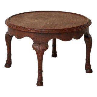 19th Century Belgian Oak Coffee Table For Sale