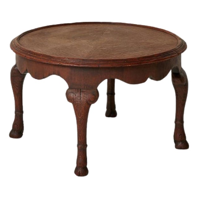 19th Century Belgian Oak Coffee Table For Sale
