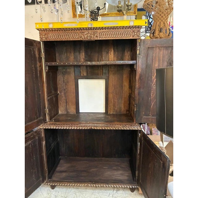 Superb 19th Century Anglo-Indian Rosewood Cabinet, Intricate Ebony Inlay For Sale - Image 9 of 18