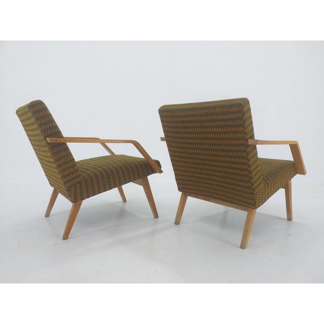 1970s Set of Mid-Century Armchairs from TON, 1970s For Sale - Image 5 of 10
