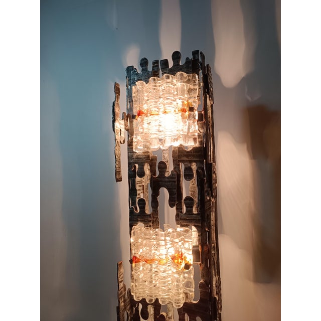 Brutalist Floor Lamp attributed to Albano Poli for Poliarte, 1970s For Sale - Image 12 of 14