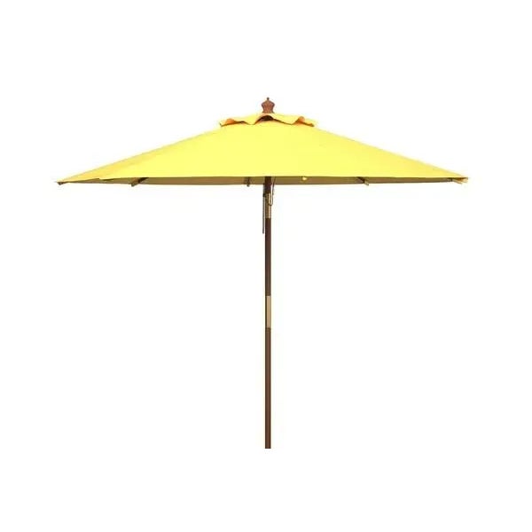 Not Yet Made - Made To Order Cannes 9ft Wooden Outdoor Umbrella - Yellow For Sale - Image 5 of 5