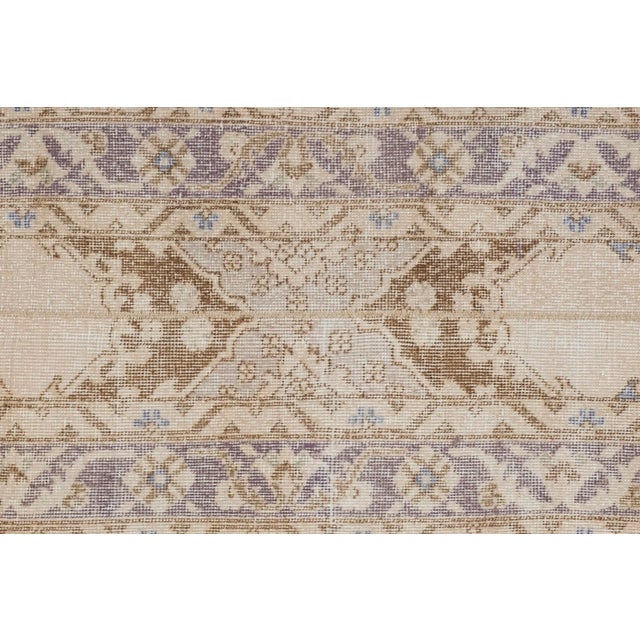 Muted Turkish Oushak Runner 1'11" X 11'2" For Sale In Philadelphia - Image 6 of 13