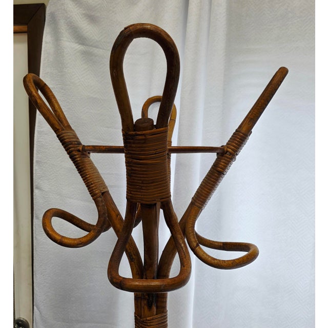 Mid-Century Modern Mid-Century Bamboo Coat Rack For Sale - Image 3 of 4