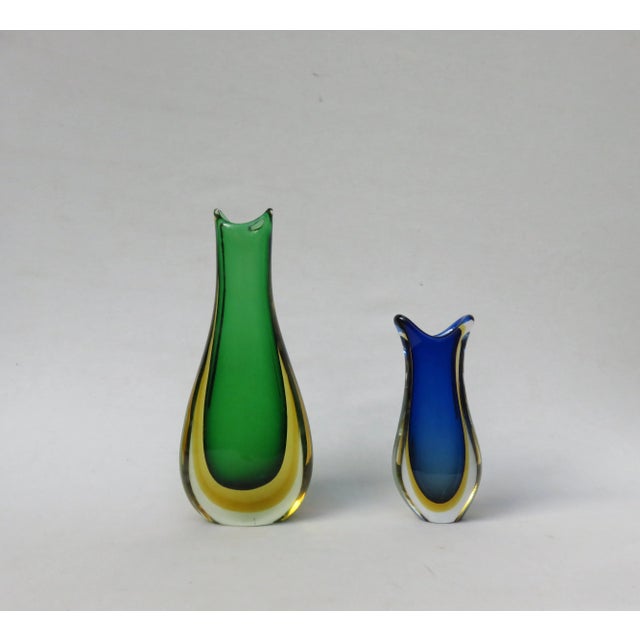 Italian Murano Glass Vases from Murano, 1960s, Set of 2 For Sale - Image 17 of 17
