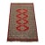 Bokhara Jaldar Rug 2’7” X 4’2” Red Wool Tribal Hand-Knotted Oriental Carpet For Sale