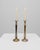 French Provincial 20th Century French Brass Candlesticks - A Pair For Sale - Image 3 of 18
