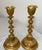 Figurative Pair Antique Ornate 1800's Gilt Bronze French Figural Candlestick Candle Holders For Sale - Image 3 of 13