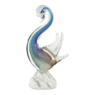 Italian Murano Glass Swan For Sale