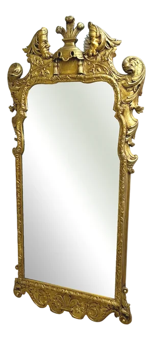 Antique Gilt Wall Mirror, 1890