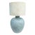 Vintage Handcrafted Geometric Table Lamp + Shade For Sale