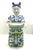 Blue Mid 20th Century Chinese Woman Holding Plate Figurine For Sale - Image 8 of 12