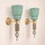 Mid-Century Modern 1990s Mid Century Modern, Celadon Green Murano Glass Sconces - a Pair For Sale - Image 3 of 12