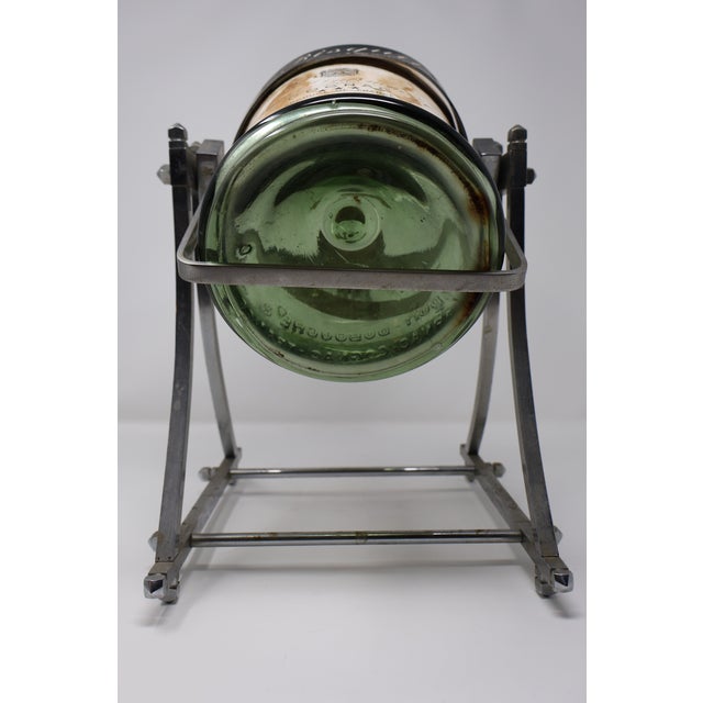 Mid 20th Century French Art Deco–Style Bisquit Dubouché Cognac Service With Chrome Tilting Cradle & Gallon Display Bottle For Sale - Image 16 of 18