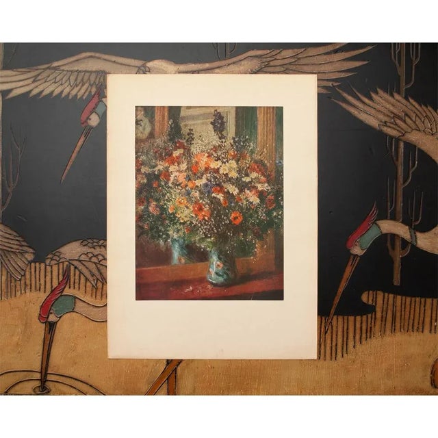 1940s 1940s After Auguste Renoir "Bouquet in Front of a Mirror" Original Swiss Lithograph For Sale - Image 5 of 7