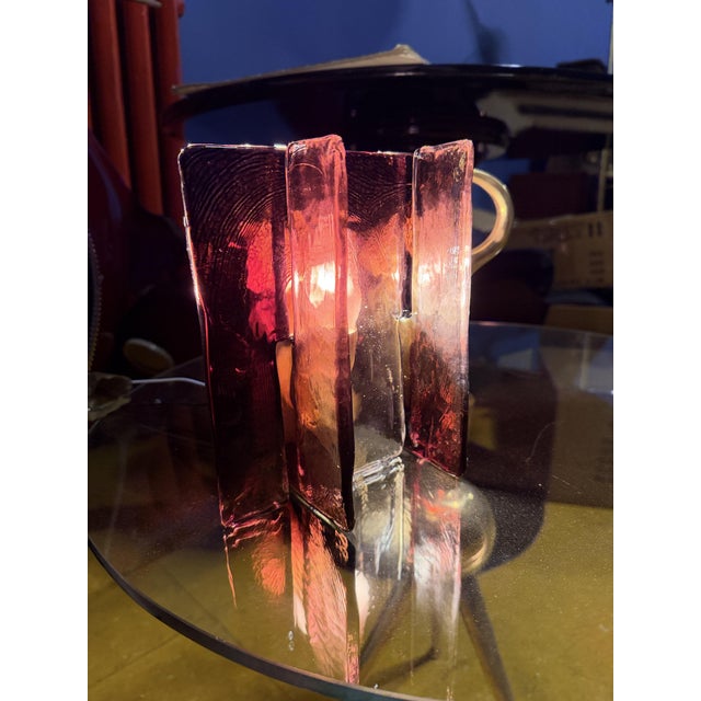 Vintage Italian Murano Glass Wall Lamp, 1970s For Sale - Image 12 of 14