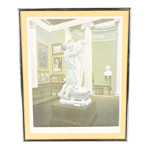 Vintage Framed Print of Pygmalion and Galatea