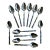1970s Faux Bamboo Vintage Stainless Steel Teaspoons Set of 12 For Sale