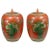 Qing Dynasty 19th C. Chinese Persimmon Decorated Porcelain Ginger Jars - a Pair- Reign Mark For Sale - Image 4 of 4