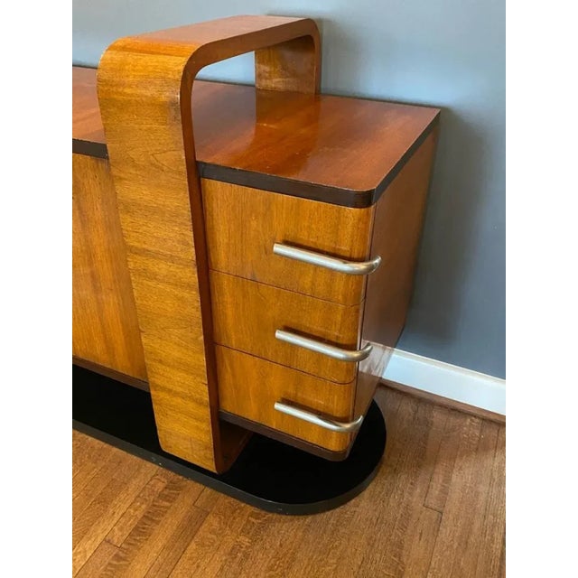 1930s Modernist Art Deco Sideboard in the Manner of Donald Deskey For Sale - Image 4 of 10