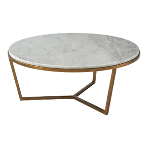 Small Modern Marble Top Cocktail Table