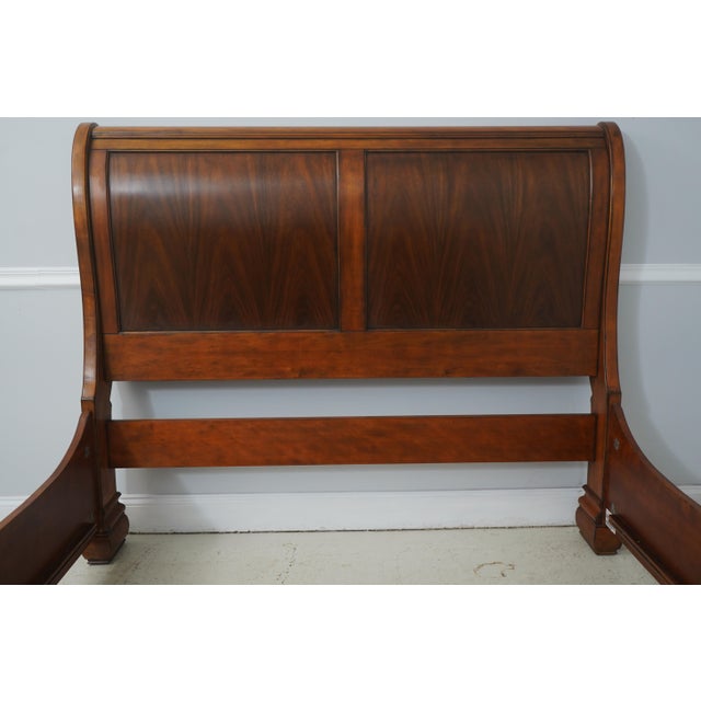 Traditional Ethan Allen Queen Size Tuscany Sleigh Bed For Sale - Image 3 of 17