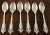 1940s Grande Baroque 124 Pc. Dinner Sterling Wallace Silverware Set For Sale - Image 5 of 10