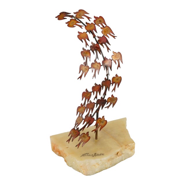 Mid 20th Century California Copper Birds in Flight by Nicholas Roberts For Sale