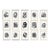 Wood Shadow Box Framed 'Black & White Abstractions Series' (2) - Gallery Wall Art Prints Installation by Diane Grant - Set of 15 For Sale