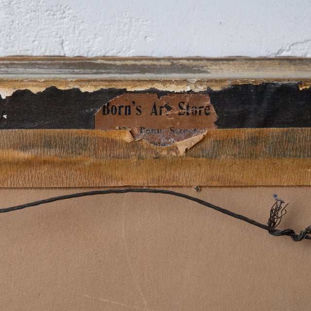 Conrad F. Haeseler Winter Scene Painting For Sale - Image 9 of 9