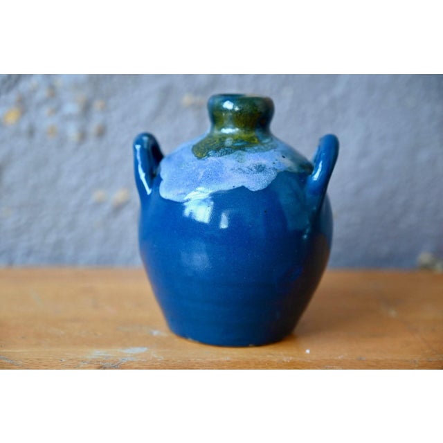Ceramic Art Nouveau Two-Handled Vase in Glazed Stoneware by Léon Pointu, France, 1890s For Sale - Image 7 of 7