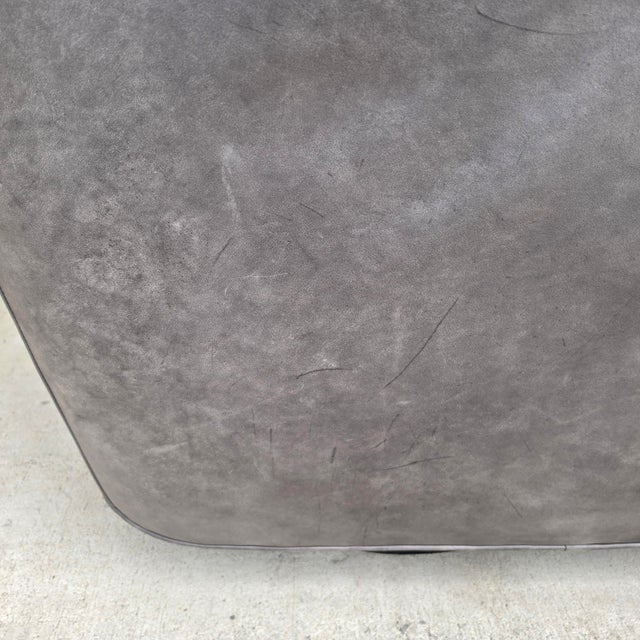 Restoration Hardware 1950s Italian Shelter Arm Leather Swivel Club Chair Rh For Sale - Image 18 of 18