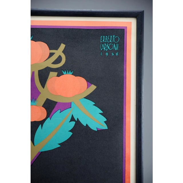 Black Erberto Carboni, Italian Art Deco Publicity Poster, 1926, Print For Sale - Image 8 of 10