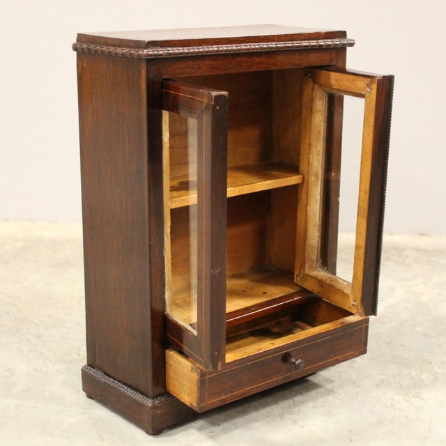 Miniature Model 19th-Century Italian Glass Display Case For Sale - Image 6 of 11