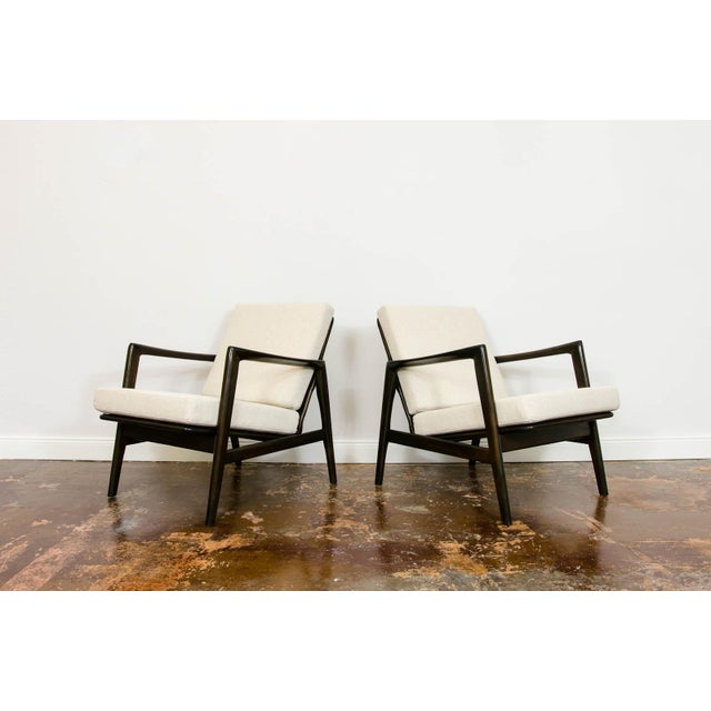 1960s Vintage Lounge Chairs from Swarzędzkie Fabryki Mebli, 1960s, Set of 2 For Sale - Image 5 of 17