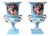 French Floral Porcelain Campana Urns in the style of Sevres, Set of 2 For Sale