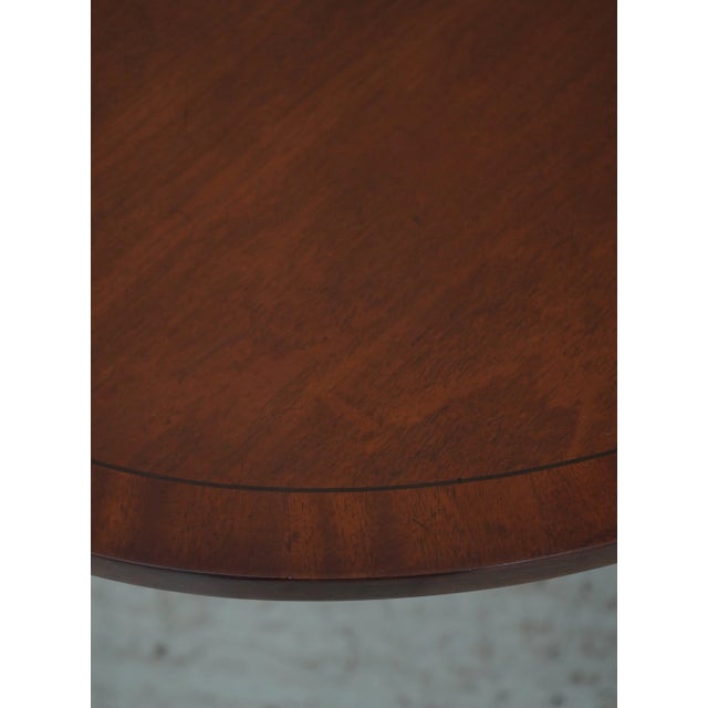 English Elliptical Mahogany Coffee Table For Sale In Philadelphia - Image 6 of 10