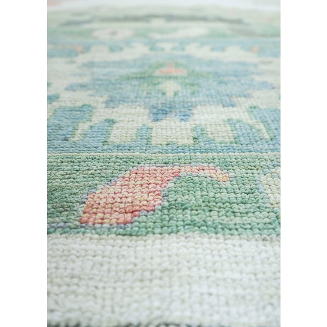 Turkish Turkish Oushak Rug 12'2" x 15'7" #20298 For Sale - Image 3 of 8