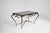 French Wrought Iron, Brass and Portoro Marble Coffee Table Attributed to René Drouet, France, circa 1945 A coffee table...