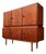 Teak Highboard with Round Handles For Sale