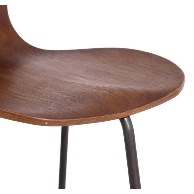Danish Chairs in Teak and Iron, 1960s, Set of 2 For Sale - Image 3 of 6