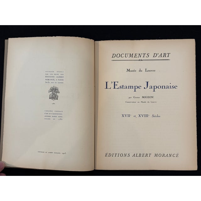 Japanese Prints by 17th & 18th century artists, collected by Gaston Migeon, Louvre Museum curator, 1923. Volume 1....