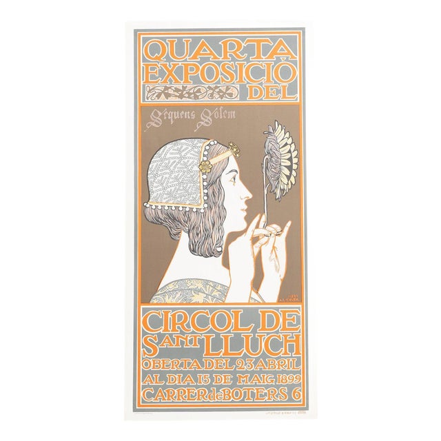 Fourth Exhibition of the Círcol de Sant Lluch Poster, 1969 For Sale