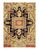 Indo Serapi design rug. Handmade Hand-knotted in fine lambswool. Lamb's Wool on a Cotton Foundation Vegetable Dyed Hand-...