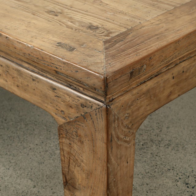 Vintage Extra Large Coffee Table - Reclaimed Wood For Sale In Los Angeles - Image 6 of 9