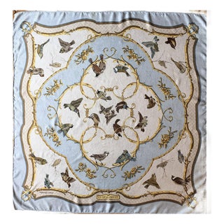 Hermès La Clé Des Champs 1995 Silk Scarf Designed by Faconnet Françoise For Sale