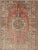 Textile Vintage Turkish Oushak Rug With Geometric Star Medallion in Red, Ivory and Taupe For Sale - Image 7 of 7